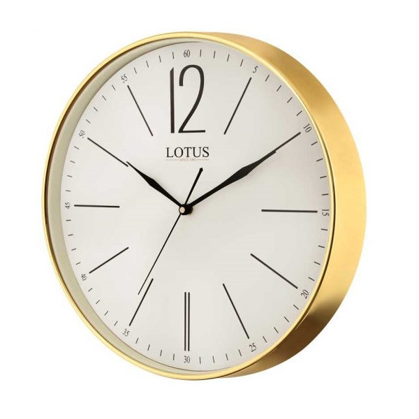 ساعت دیواری لوتوس مدل M-7712-GOLD-NOLAN