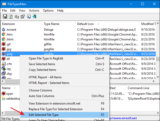 نرم افزار File Types Manager