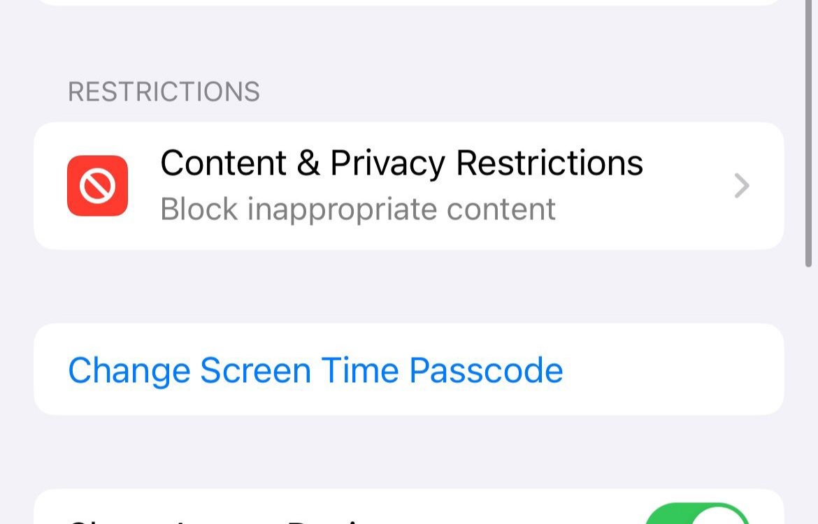 AirDrop Restrictions