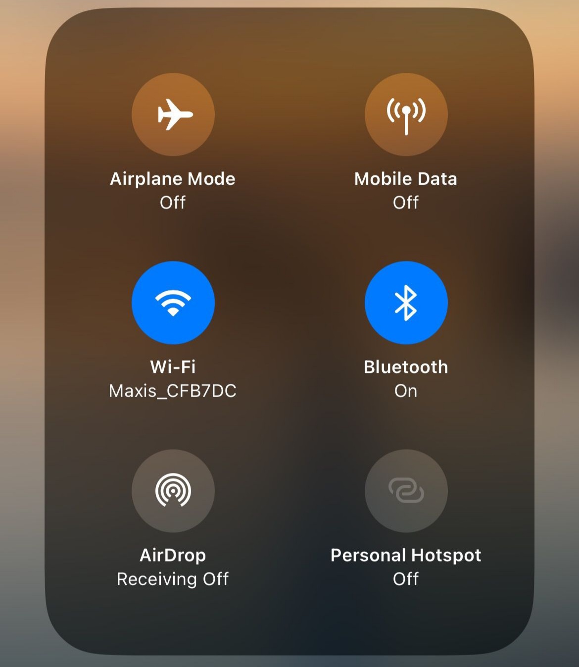 . تنظیمات AirDrop Visibility