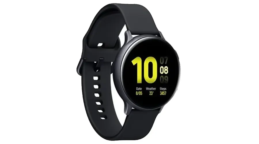 Samsung Galaxy Watch 2 smart watch - راهنمای خرید بهترین ساعت هوشمند ورزشی ساعت هوشمند Samsung Galaxy Watch 2 بند طوسی صفحه گرد با نمایش ساعت و تاریخ