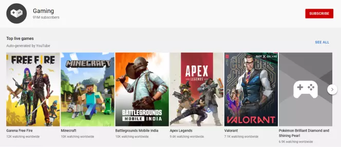 پخش زنده بازی یوتیوب - YouTube Gaming