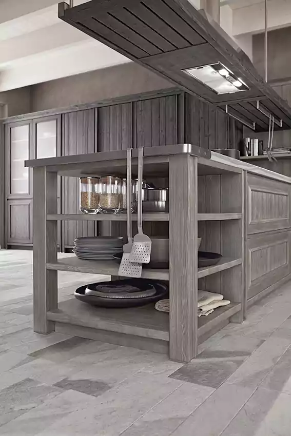 کابینت با دو سایه خاکستری
