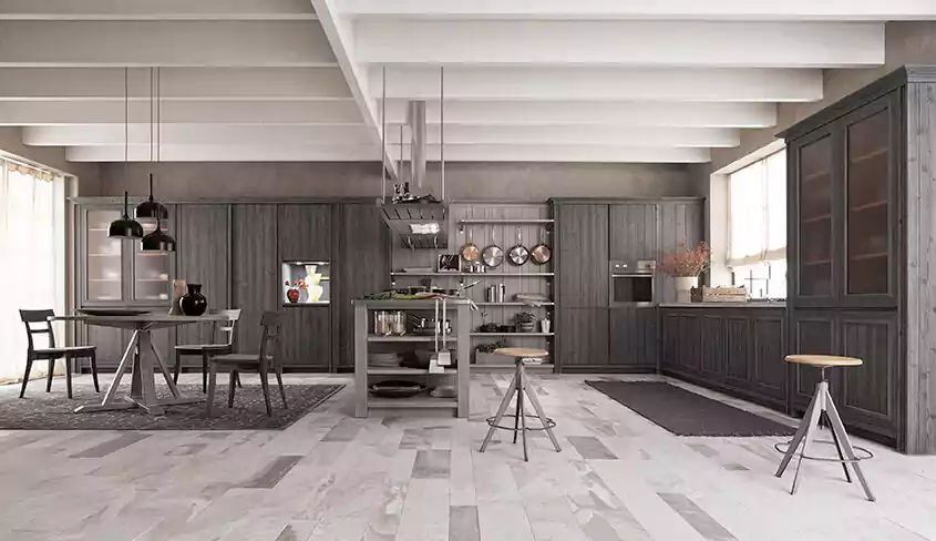 مدل جدید کابینت دو رنگ