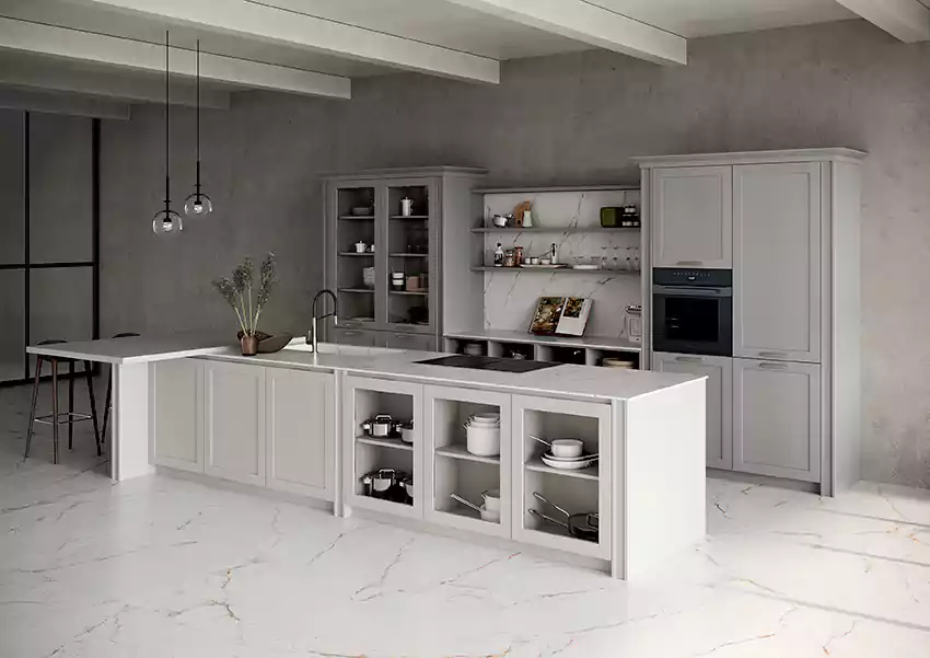 آشپزخانه دو رنگ