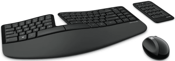کیبورد مخصوص برنامه نویسی - کیبورد و ماوس بی‌سیم مایکروسافت مدل Sculpt Ergonomic Desktop