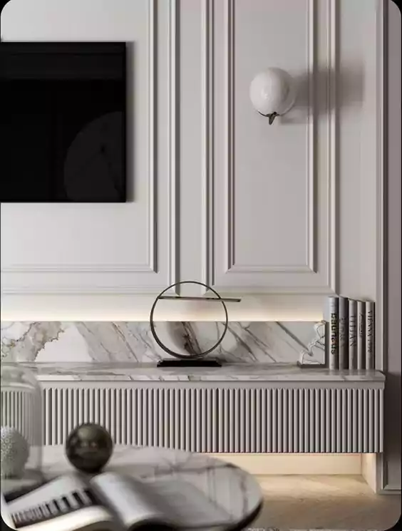 دیواره نئو کلاسیک با ابزار فرانسوی