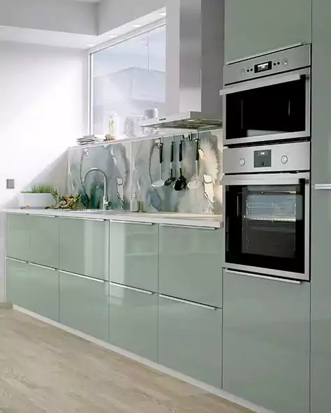 کابینت هایگلاس رنگی