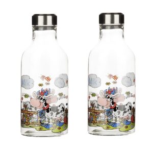بطری شیر زیباسازان مدل Two Cows - بسته 2 عددی
