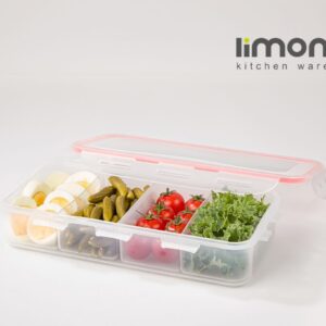 ظرف فریزری مستطیل چهارخانه لیمون 77635