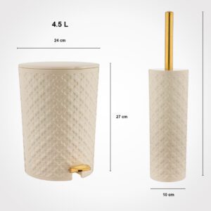 ست سرویس بهداشتی 6 تکه لیمون طرح گل کد 176000