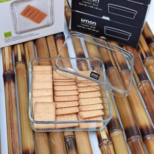 بیسکویت خوری شیشه ای دربدار لیمون کد ۲۱۵۴۰۰