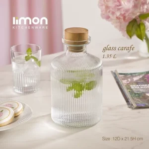 تنگ آب ۱/۳۵ لیتر درب چوبی لیمون کد ۲۲۷۱۵۹