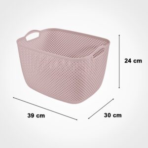 سبد رخت مستطیل متوسط طرح بافت لیمون کد ۲۲۷۷۳۵