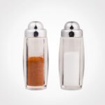 نمکپاش اکرولیک ساده ۲ عددی درب کروم لیمون کد ۱۷۷۴۴۴