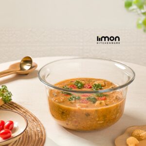کاسه گرد شیشه ای ۴ لیتر لیمون کد ۲۲۹۴۰۰